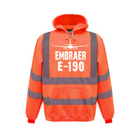 Thumbnail for Embraer E-190 & Plane Designed Reflective Hoodies