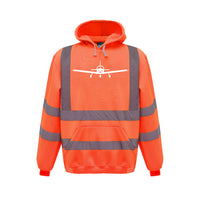 Thumbnail for Piper PA28 Silhouette Plane Designed Reflective Hoodies