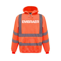 Thumbnail for Embraer & Text Designed Reflective Hoodies