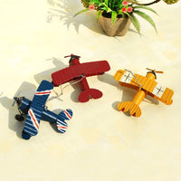 Thumbnail for Vintage Iron Aircraft Model Retro Airplane Figurines Metal Glider Airplane  Didiseaon for Christmas Tree Ornaments