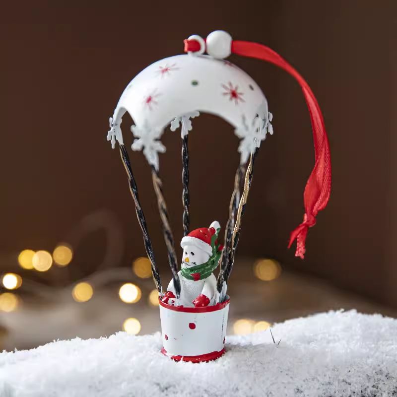 Hot Air Balloon Santa Claus Snowman&Reindeer Claus  for Christmas Tree (1) Didiseaon Ornaments