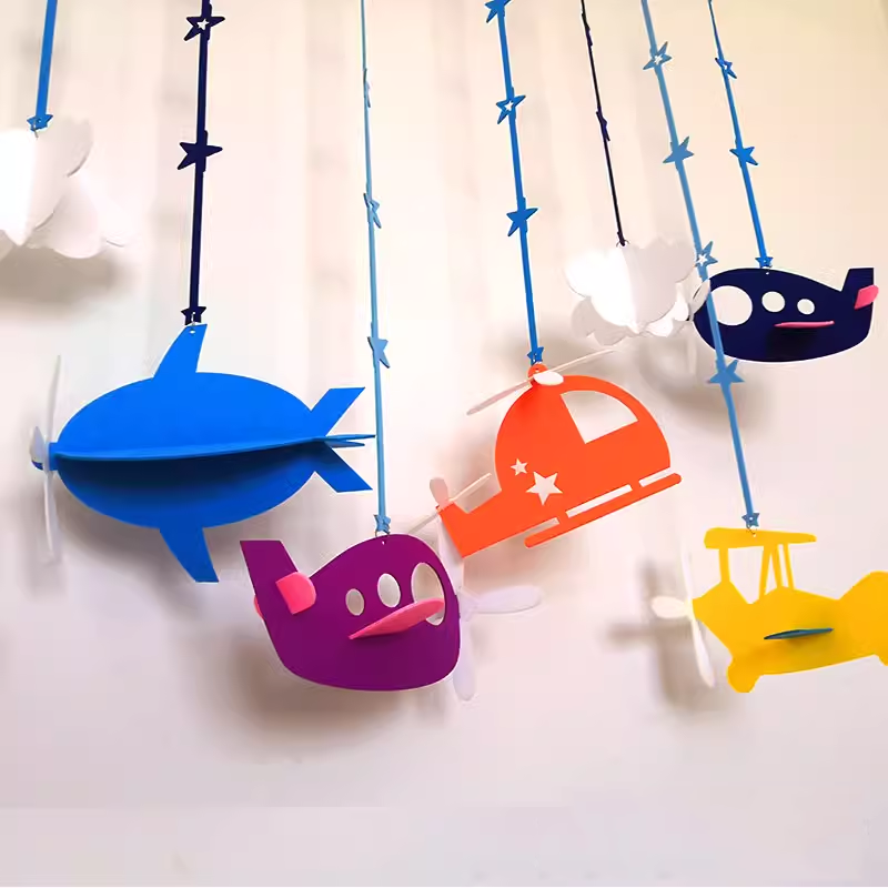 Cartoon Airplane Ten types  For Christmas Tree Didiseaon Ornaments