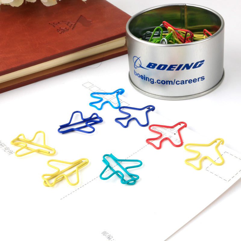 Many Colors Aircraft Plane Paper Clips