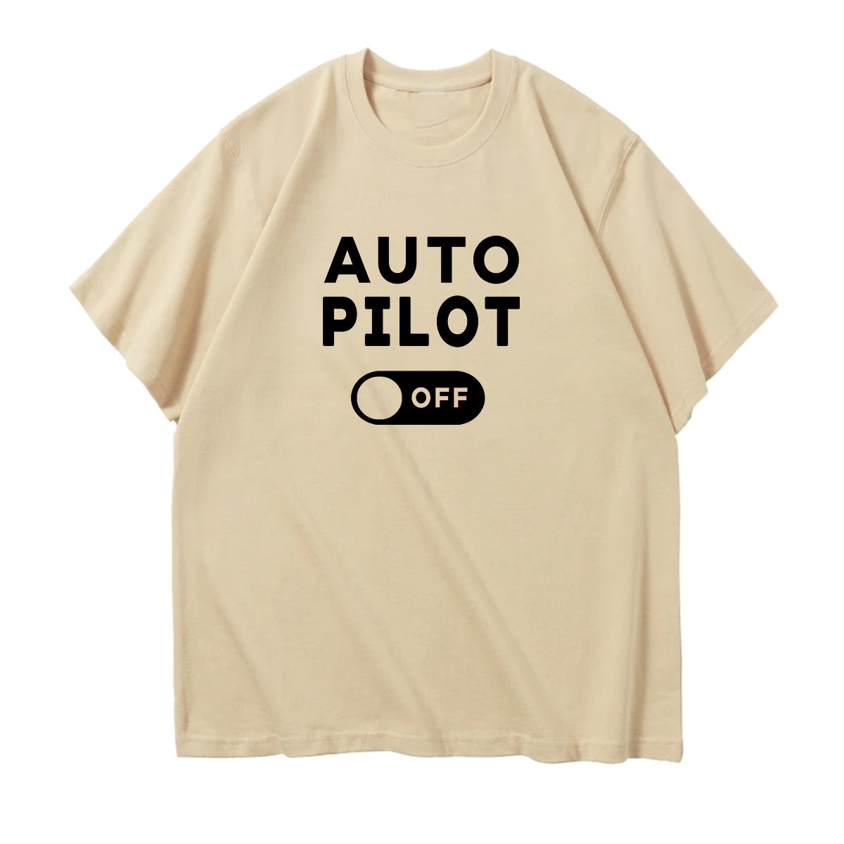 Auto Pilot Off Designed Relax Fit T-Shirts