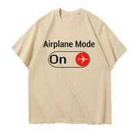 Thumbnail for Airplane Mode On Designed Relax Fit T-Shirts