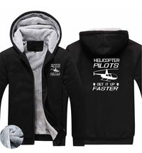 Thumbnail for Helicopter Pilots Get It Up Faster Designed Zipped Sweatshirts