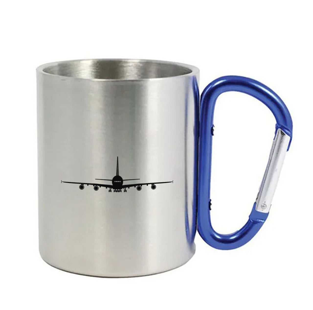 Airbus A380 Silhouette Designed Stainless Steel Outdoors Mugs