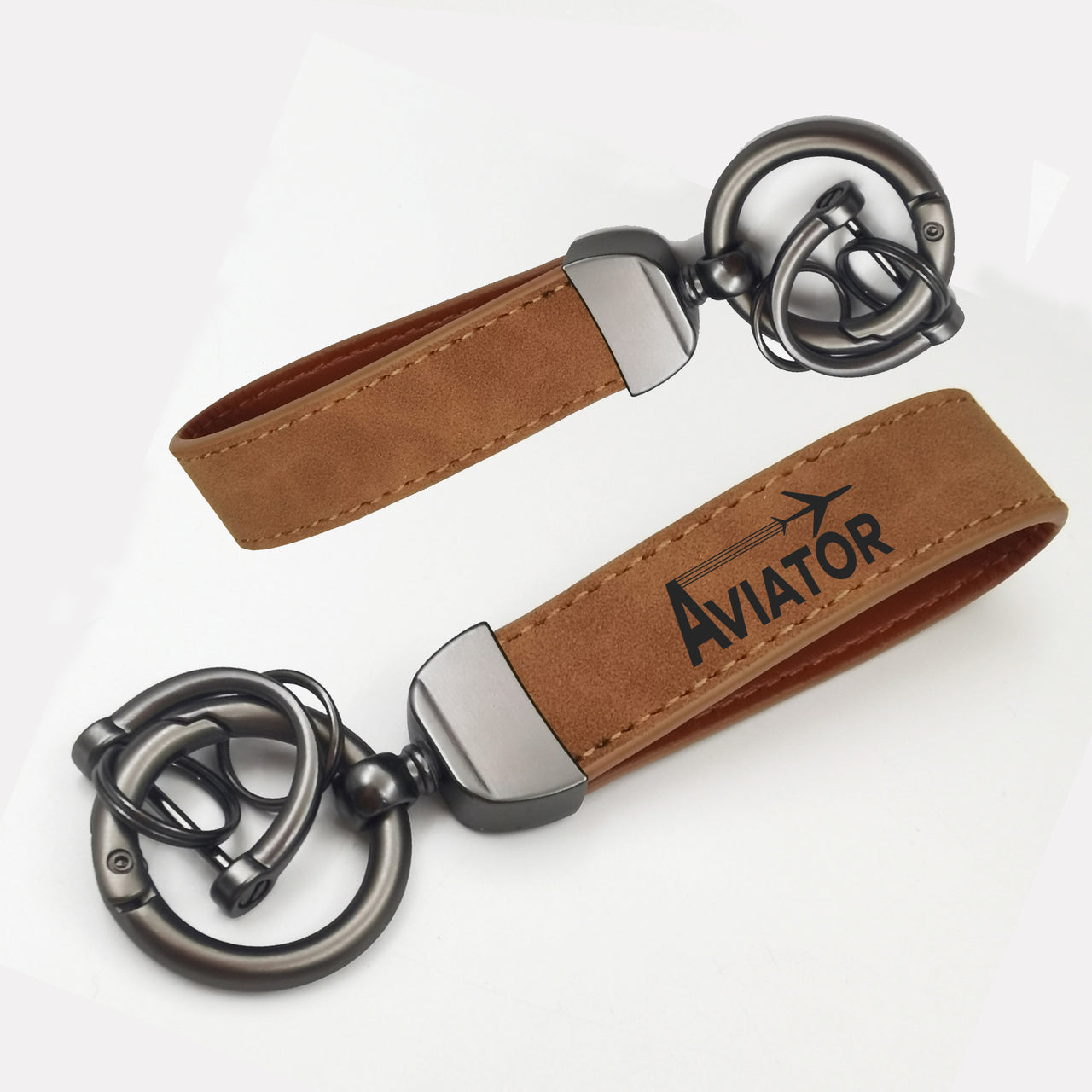 Aviator Design Horseshoe Buckle Key Chains