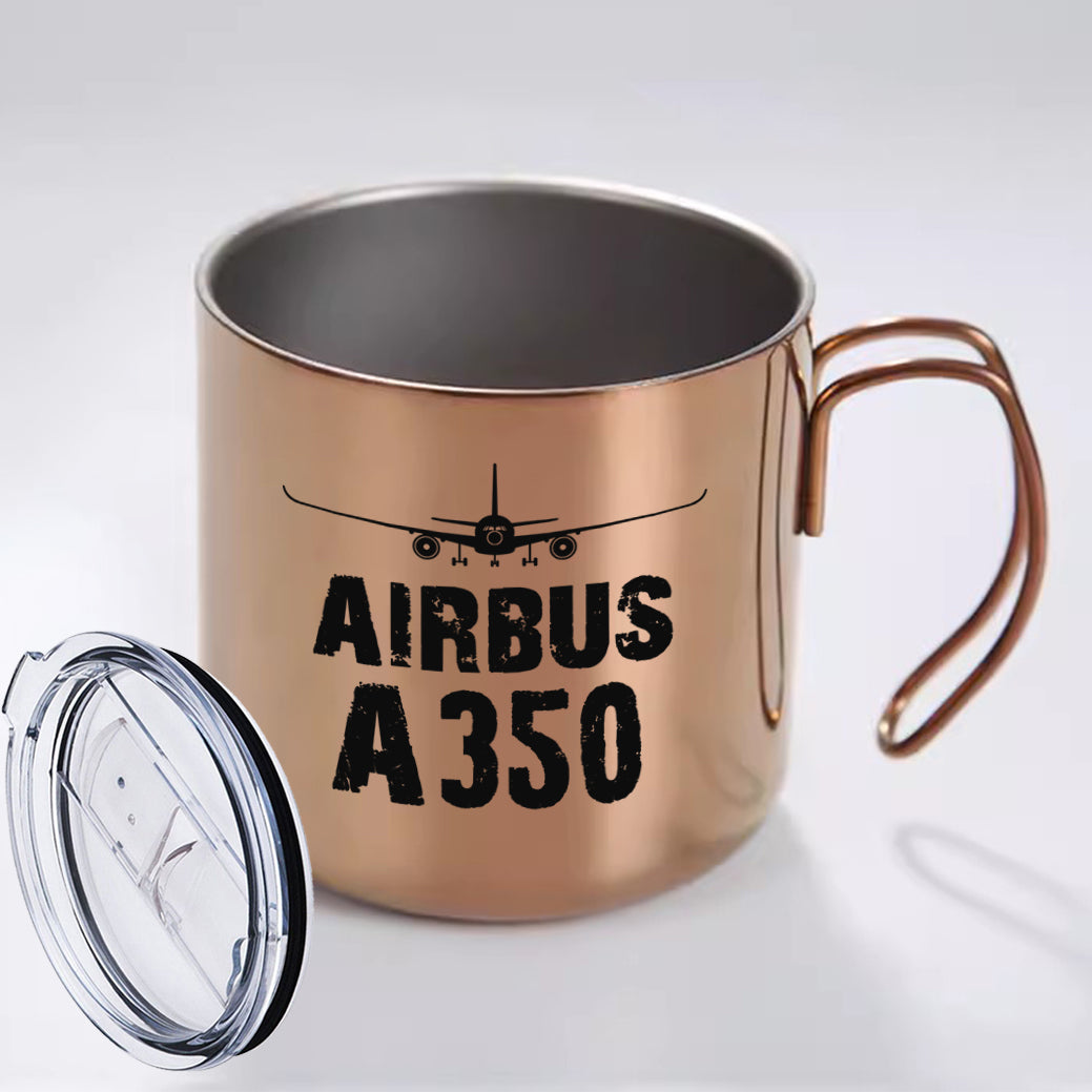 Airbus A350 & Plane Designed Stainless Steel Portable Mugs