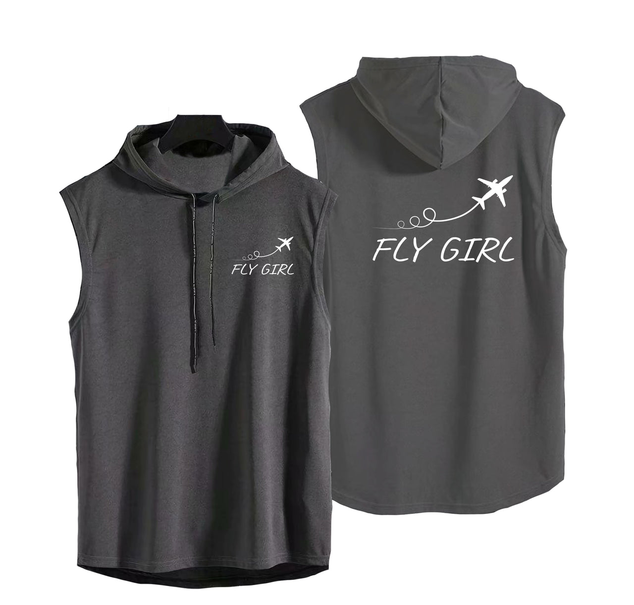 Just Fly It & Fly Girl Designed Hooded Tank Tops