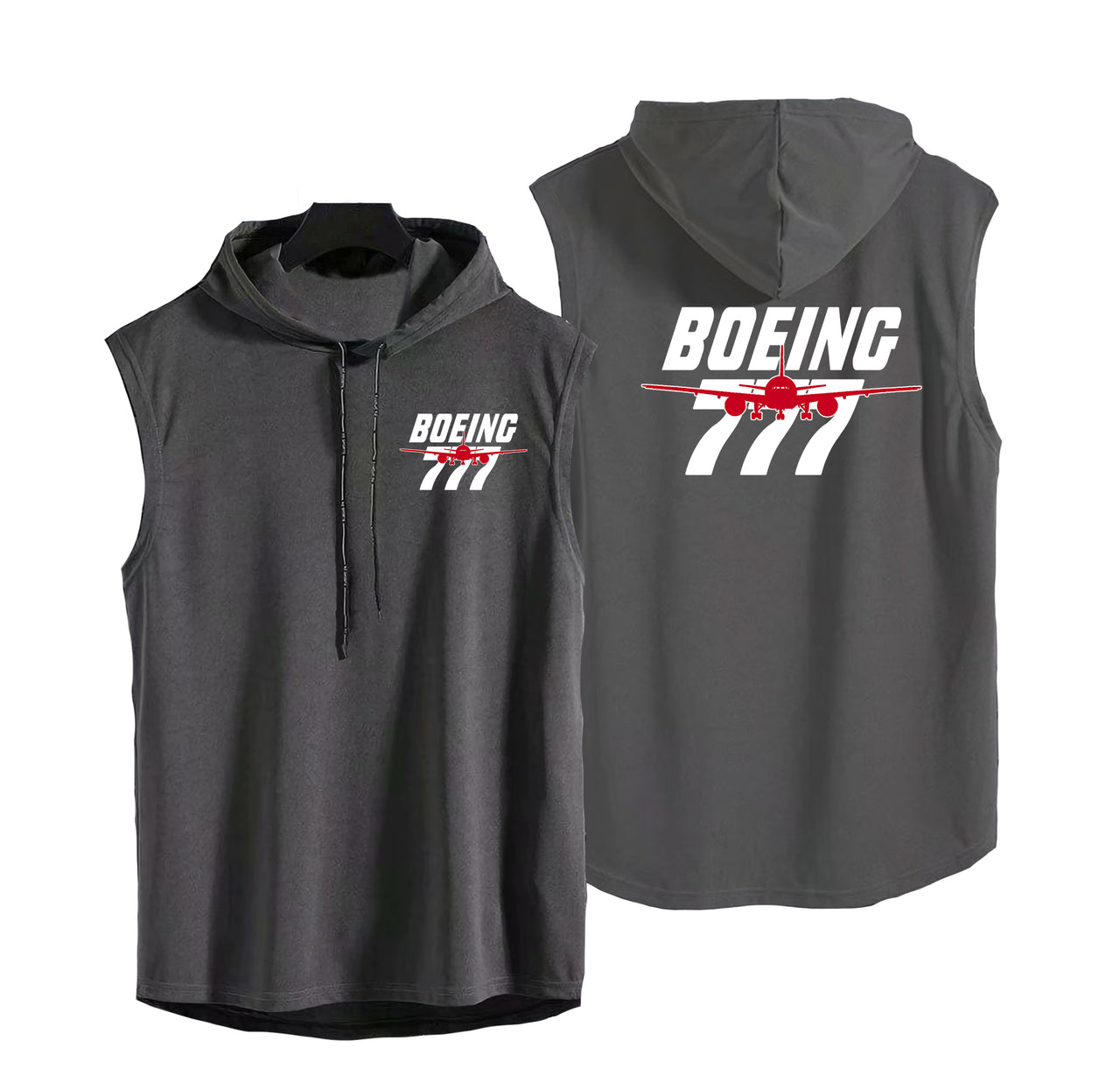 Amazing Boeing 777 Designed Hooded Tank Tops