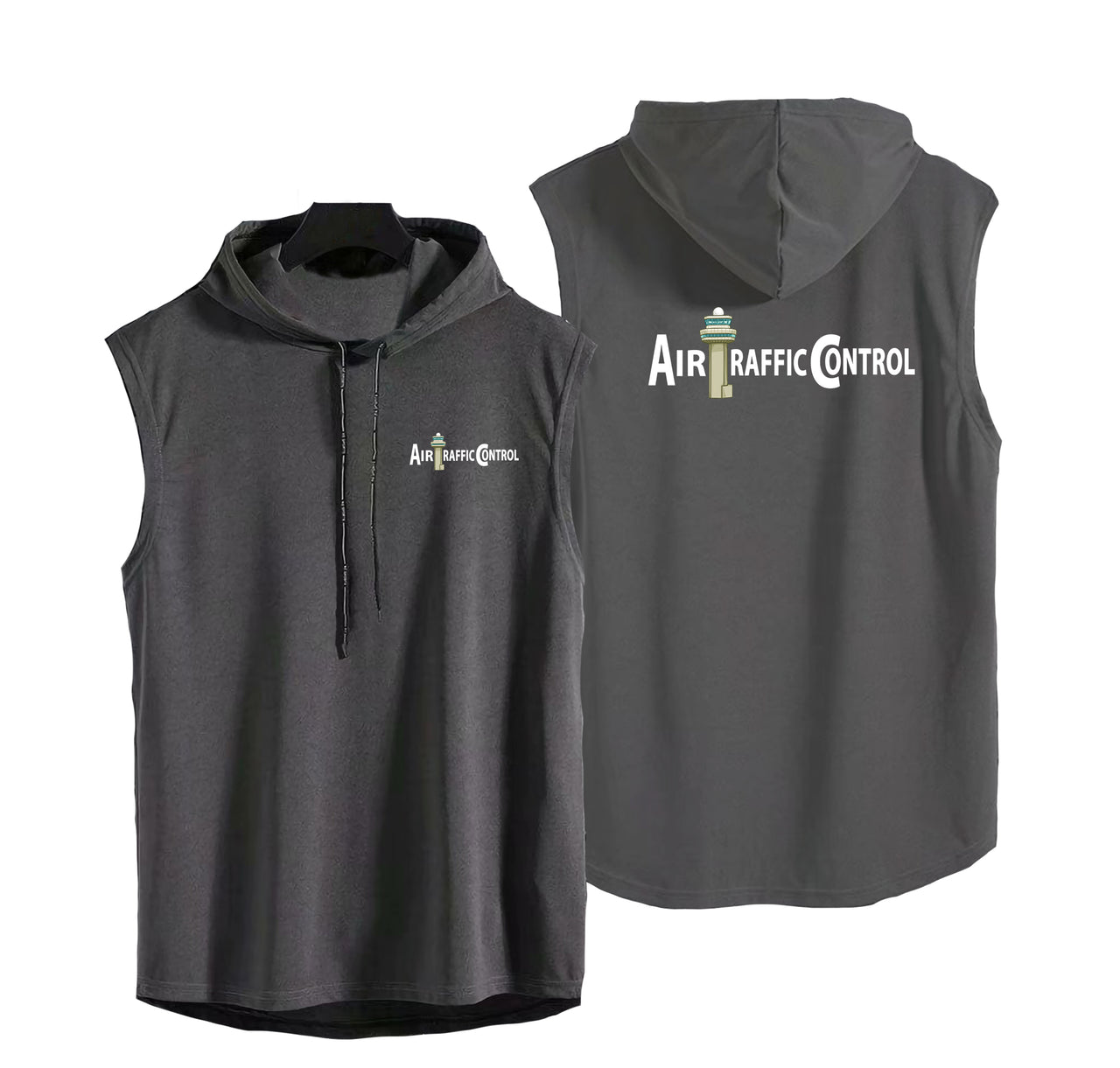 Air Traffic Control Designed Hooded Tank Tops