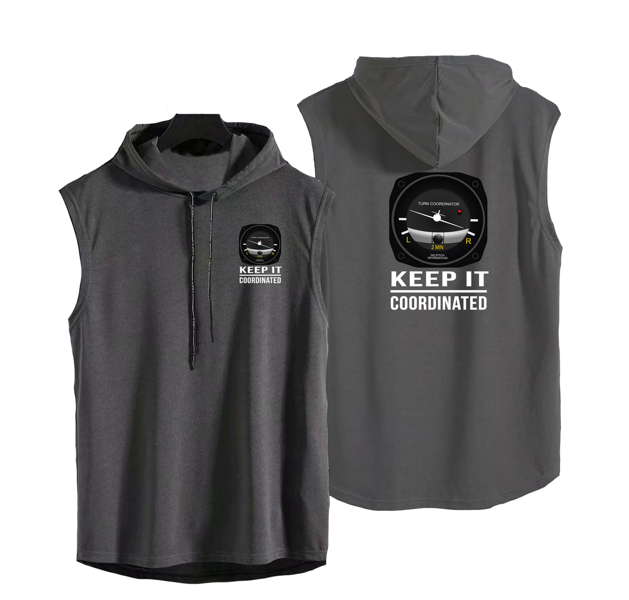 Keep It Coordinated Designed Hooded Tank Tops