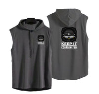 Thumbnail for Keep It Coordinated Designed Hooded Tank Tops