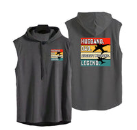 Thumbnail for Husband & Dad & Aircraft Mechanic & Legend Designed Hooded Tank Tops