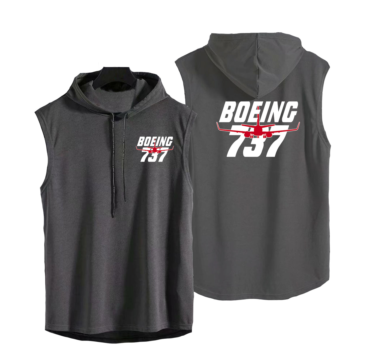 Amazing Boeing 737 Designed Hooded Tank Tops