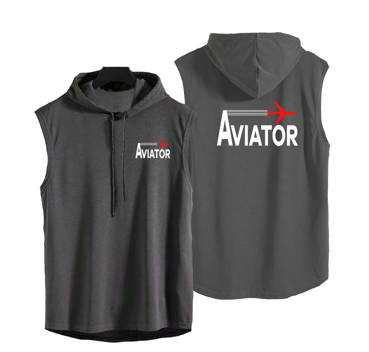 Aviator Designed Hooded Tank Tops