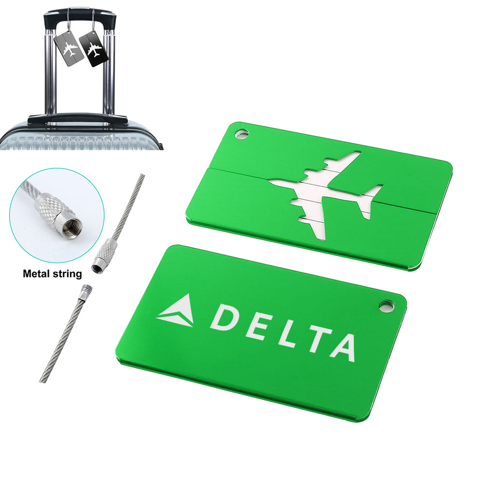 Delta Air Lines Designed Aluminum Luggage Tags