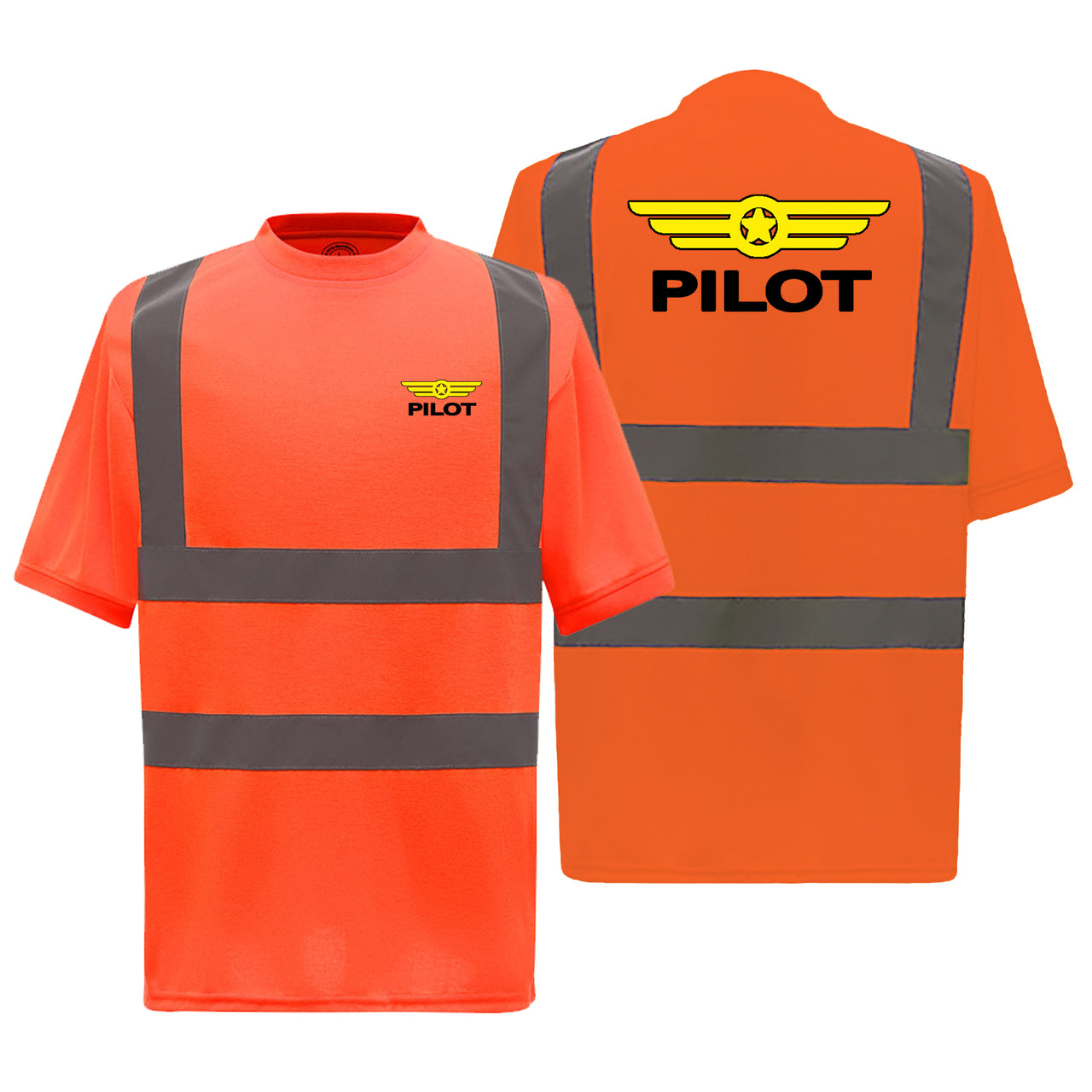 Pilot & Badge Designed Reflective T-Shirts