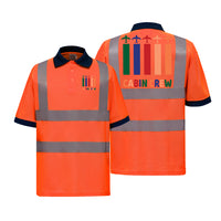 Thumbnail for Colourful Cabin Crew Designed Reflective Polo T-Shirts