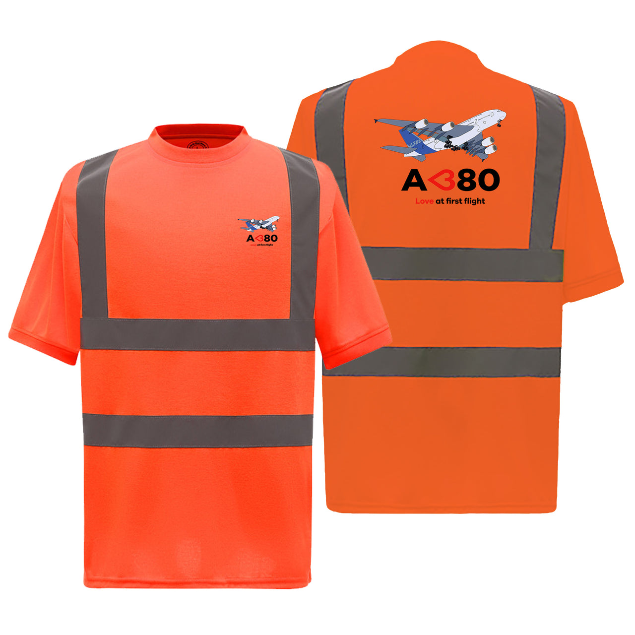 Airbus A380 Love at first flight Designed Reflective T-Shirts