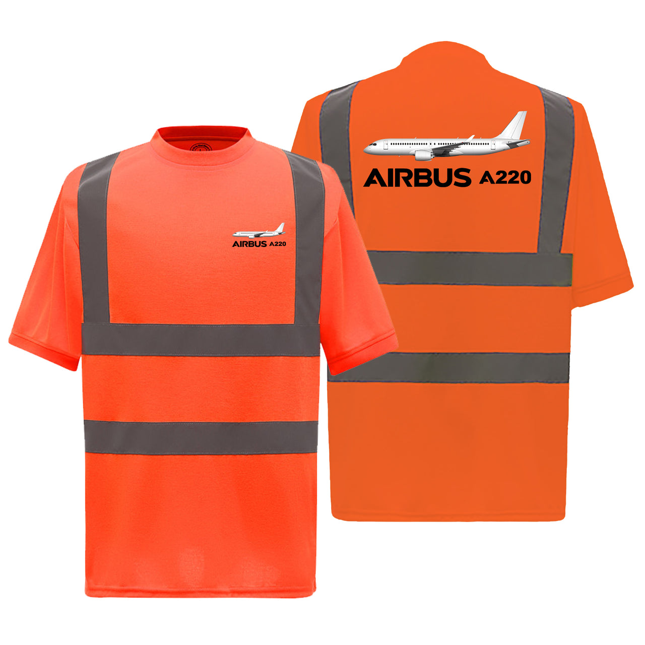 The Airbus A220 Designed Reflective T-Shirts