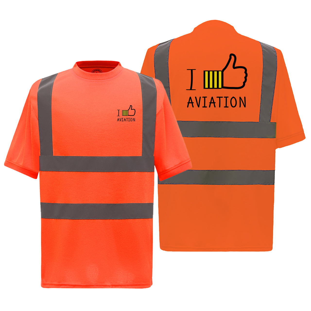 I Like Aviation Designed Reflective T-Shirts