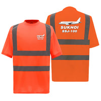 Thumbnail for Sukhoi Superjet 100 Designed Reflective T-Shirts