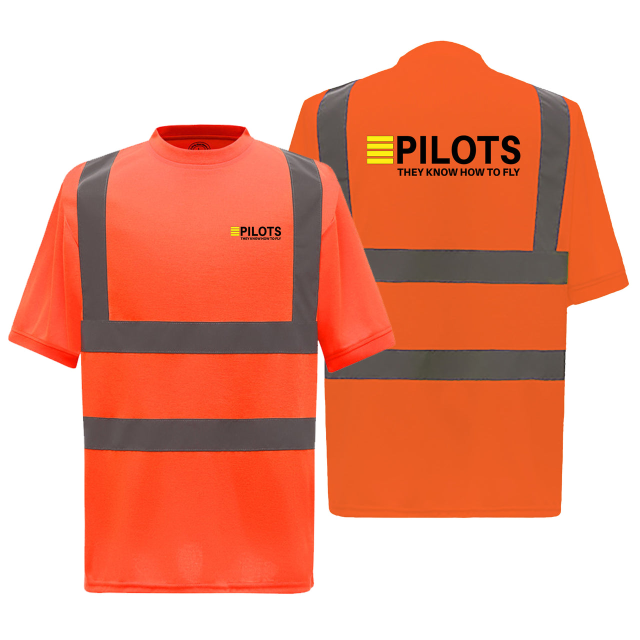 Pilots They Know How To Fly Designed Reflective T-Shirts