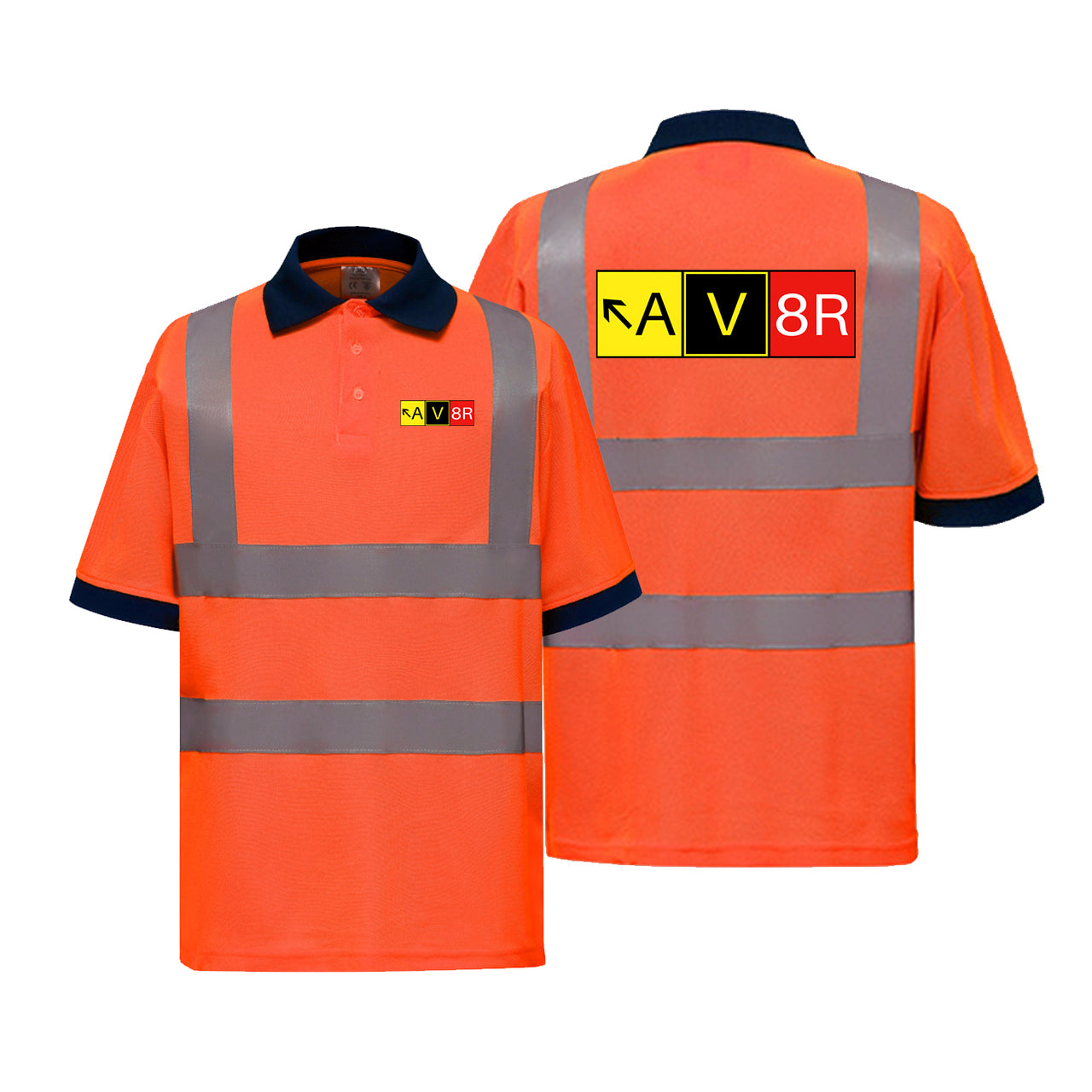 AV8R Designed Reflective Polo T-Shirts