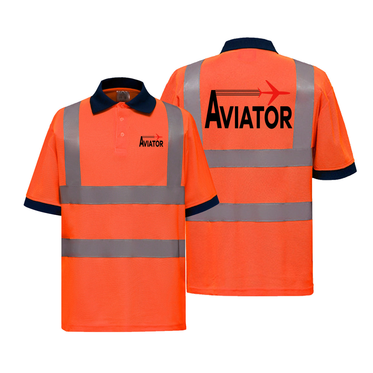 Aviator Designed Reflective Polo T-Shirts