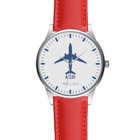 Thumbnail for Airbus A330 Designed Fashion Leather Strap Watches