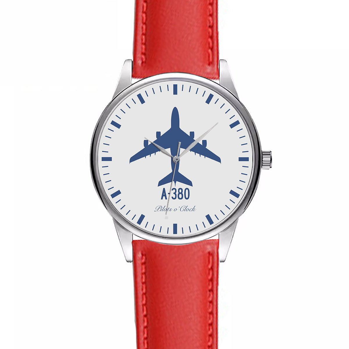 Airbus A380 Designed Fashion Leather Strap Watches