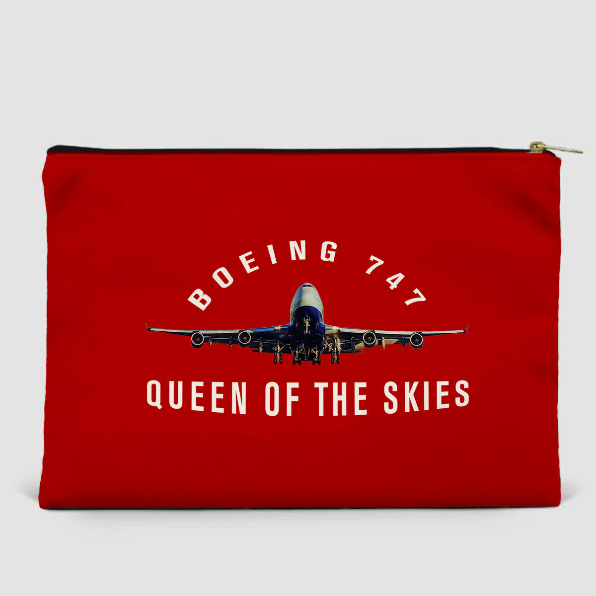 Boeing 747 Queen of the Skies Designed Zipper Pouch