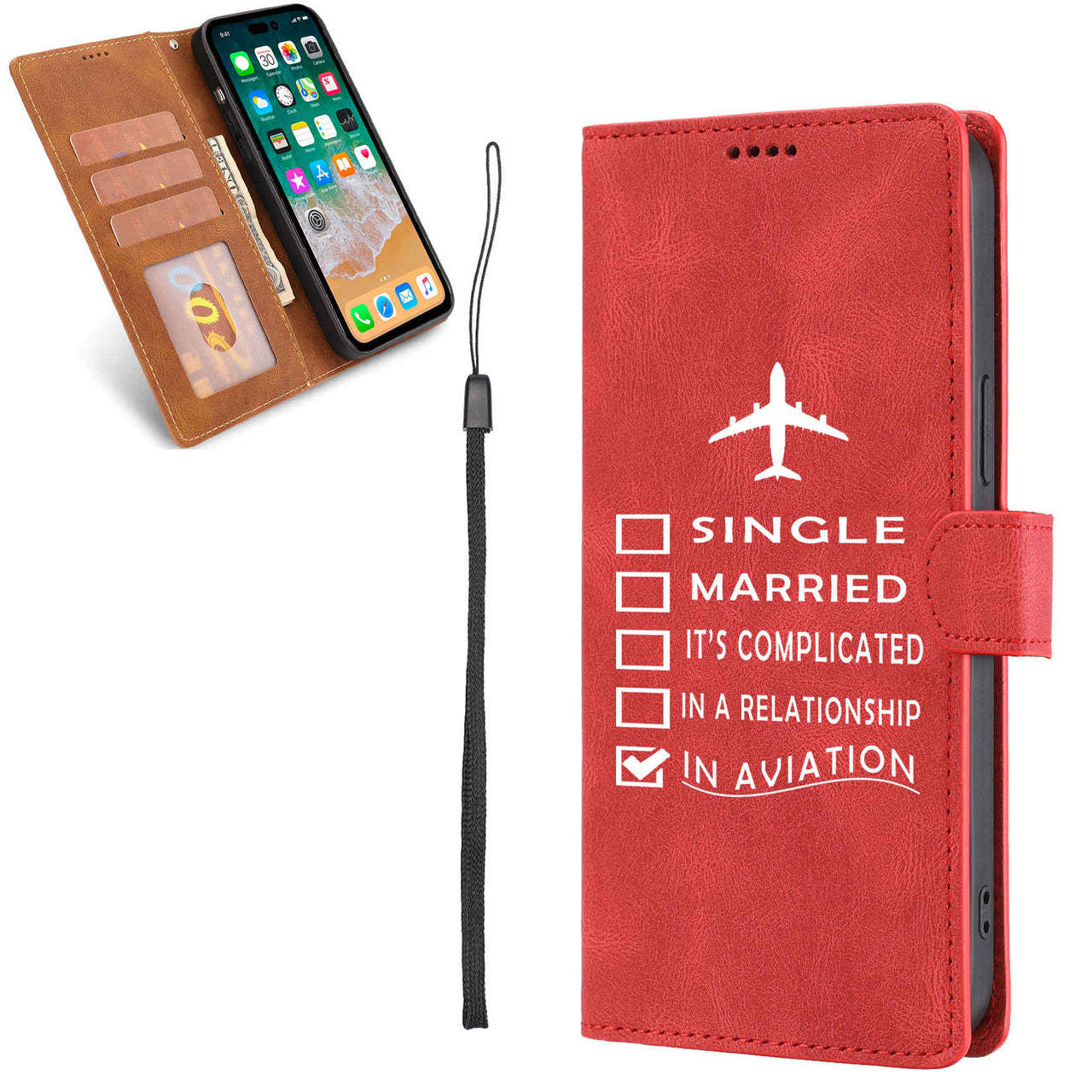 In Aviation Designed Leather Samsung S & Note Cases