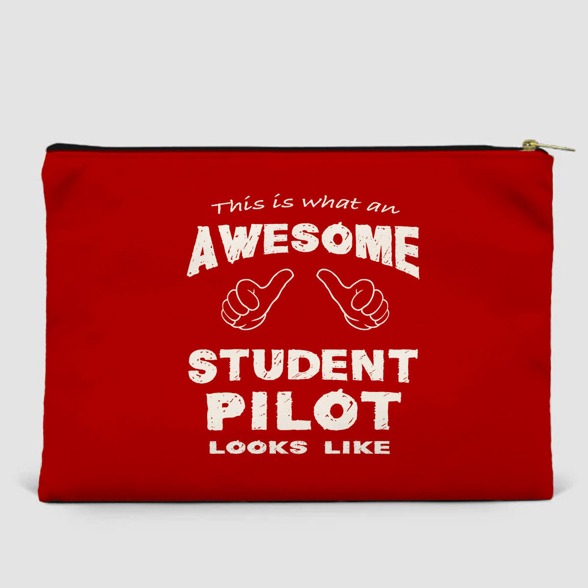 Student Pilot Designed Zipper Pouch