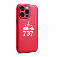 Thumbnail for Boeing 737 & Plane Designed Leather iPhone Cases