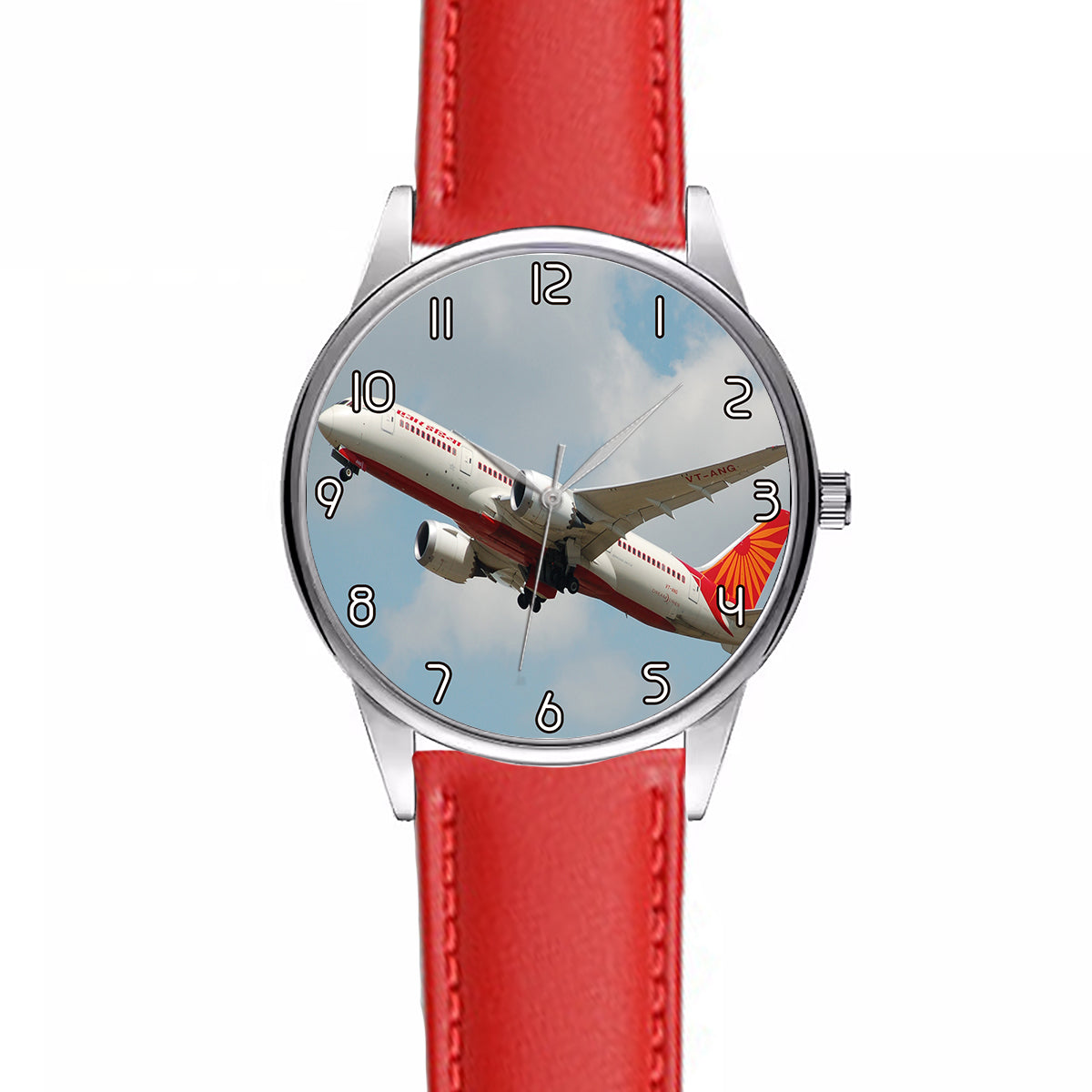 Air India's Boeing 787 Designed Fashion Leather Strap Watches