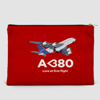 Thumbnail for Airbus A380 Love at first flight Designed Zipper Pouch