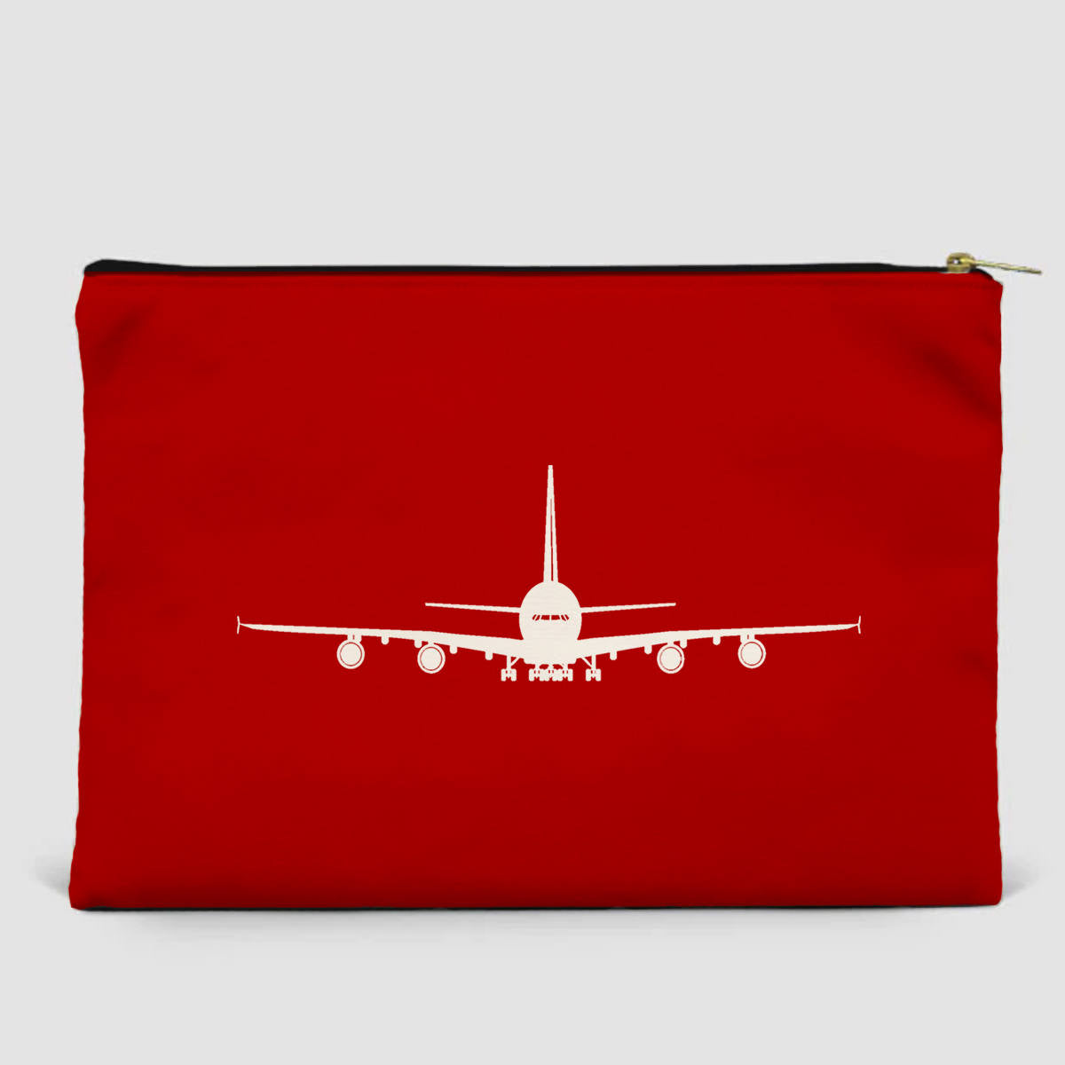 Airbus A380 Silhouette Designed Zipper Pouch