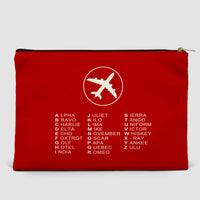 Thumbnail for Aviation Alphabet 2 Designed Zipper Pouch