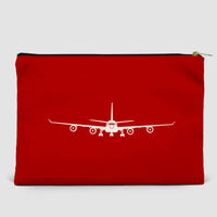 Thumbnail for Airbus A340 Silhouette Designed Zipper Pouch