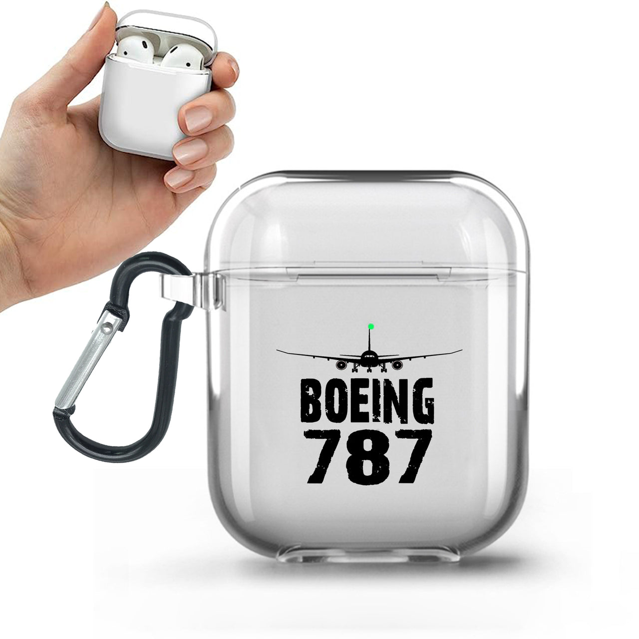 Boeing 787 & Plane Designed Transparent Earphone AirPods Cases