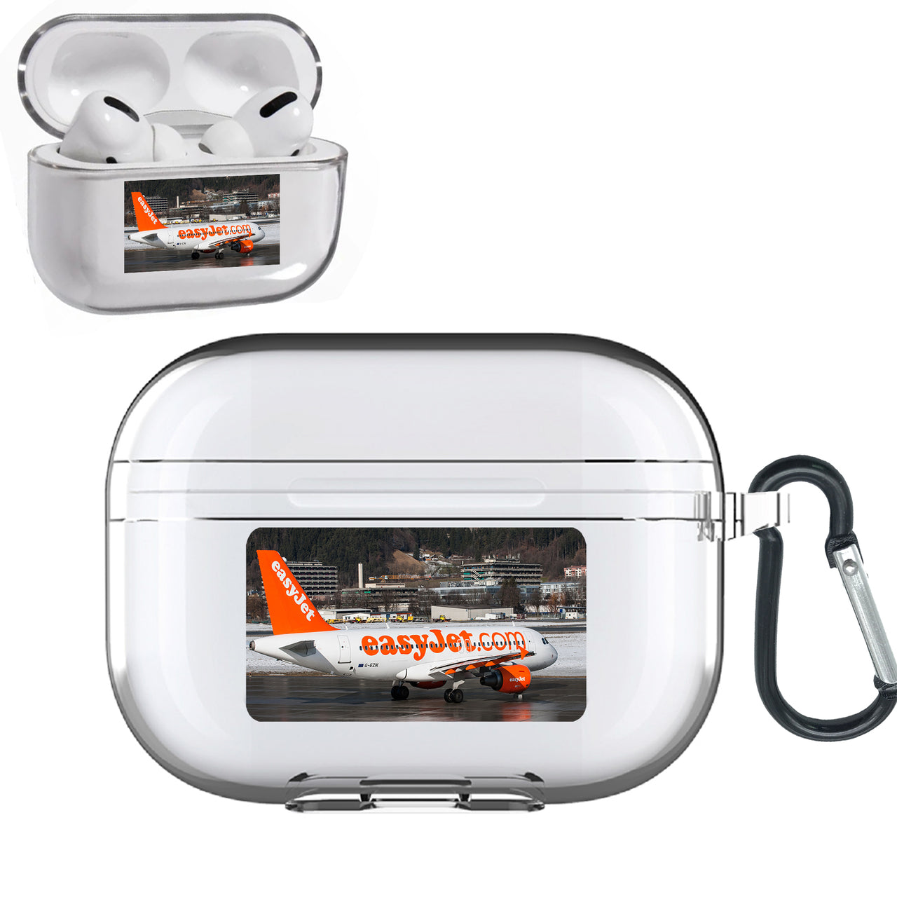 Easyjet's A320 Designed Transparent Earphone AirPods "Pro" Cases