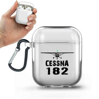 Thumbnail for Cessna 182 & Plane Designed Transparent Earphone AirPods Cases