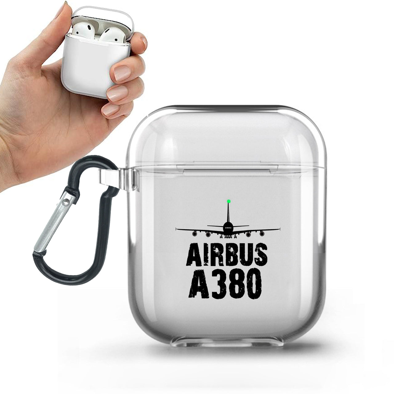 Airbus A380 & Plane Designed Transparent Earphone AirPods Cases