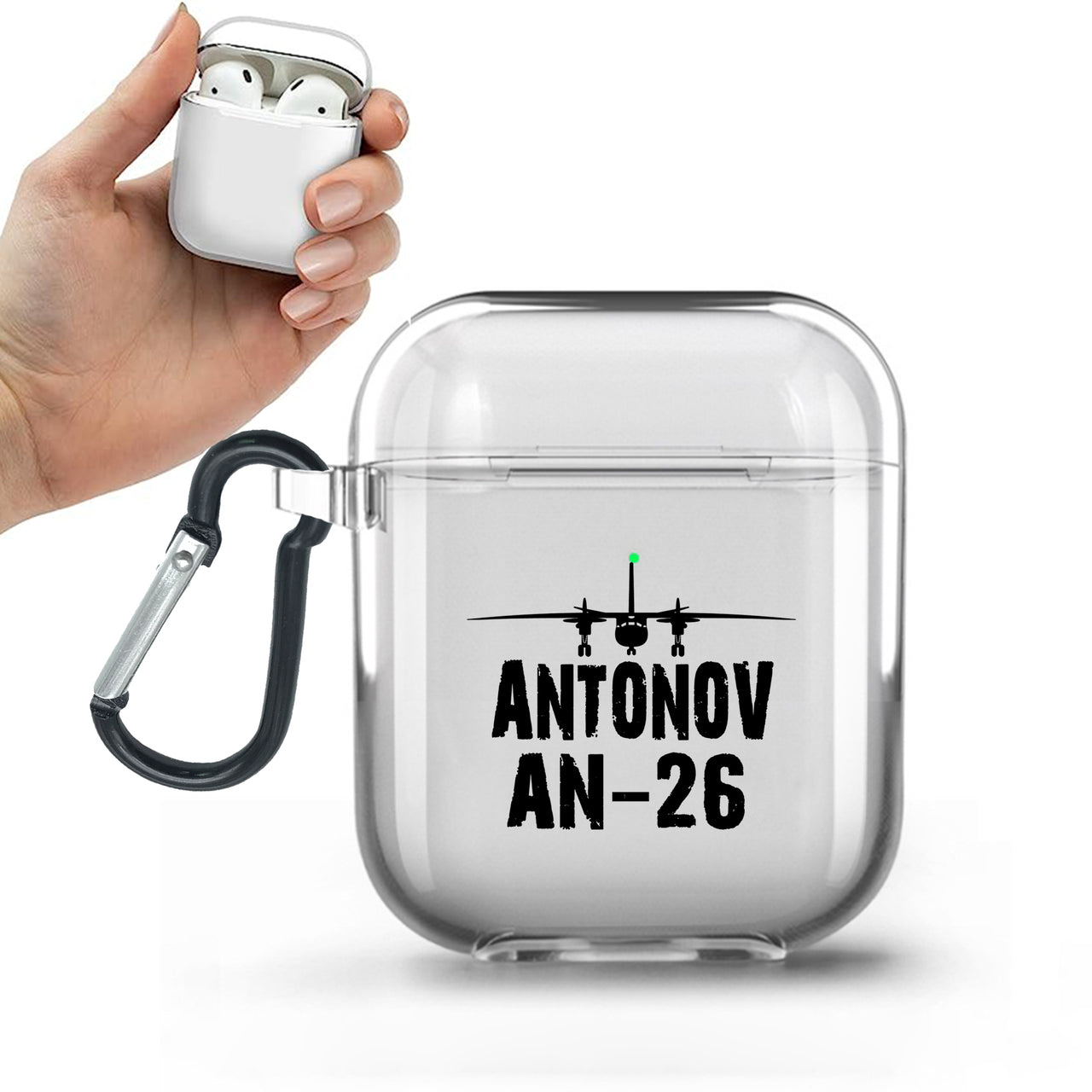 Antonov AN-26 & Plane Designed Transparent Earphone AirPods Cases