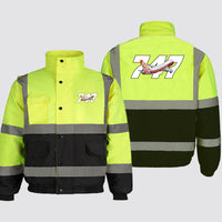 Thumbnail for Super Boeing 747 Intercontinental Designed Reflective Winter Jackets