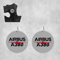 Thumbnail for Amazing Airbus A380 Designed Wooden Drop Earrings