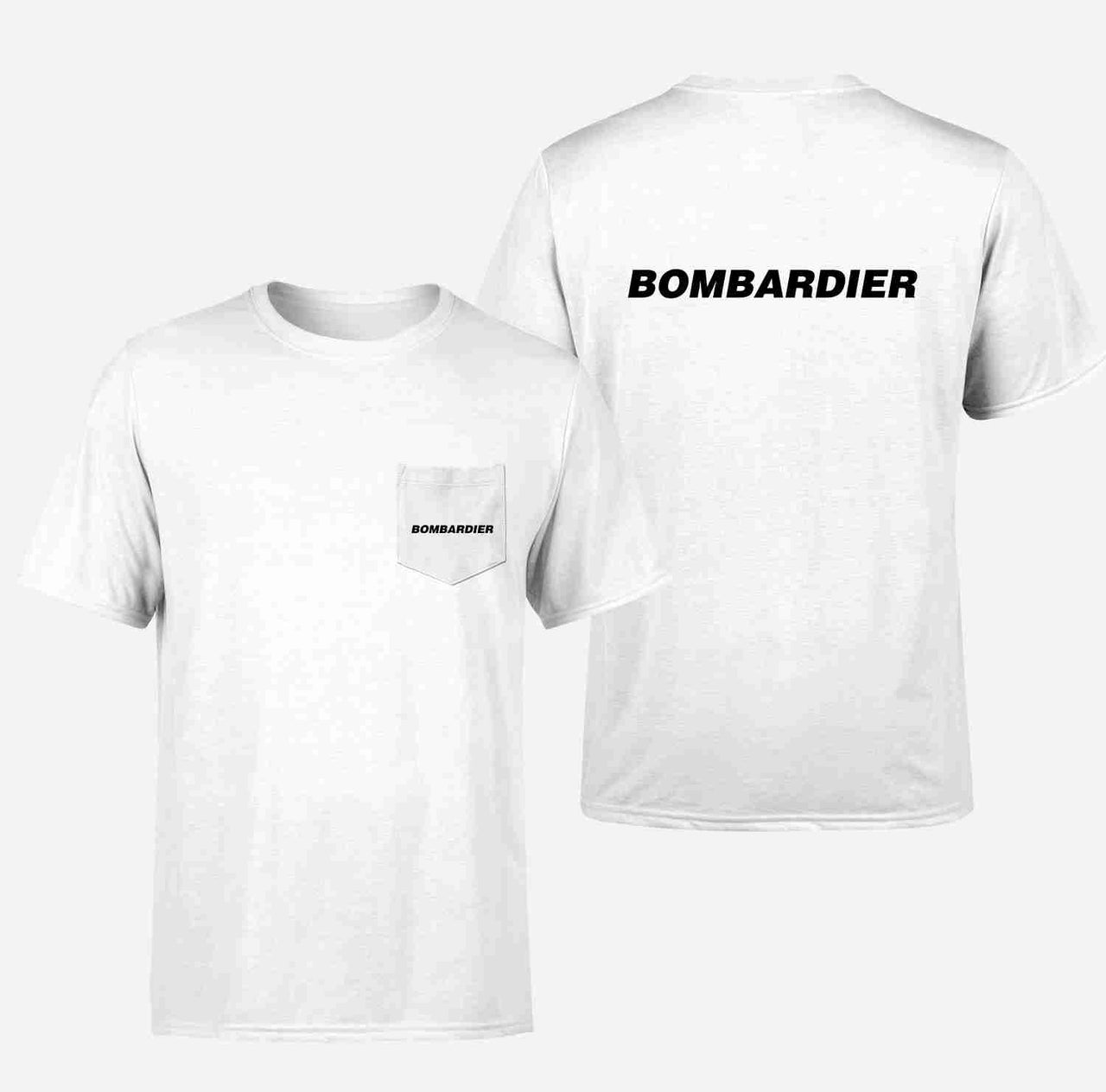 Bombardier & Text Designed Pocket T-Shirts